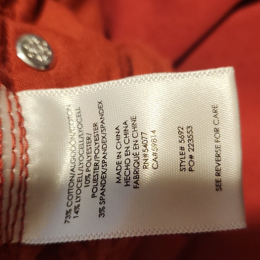 CAbi Red Ankle Jeans - Picture 4 of 6